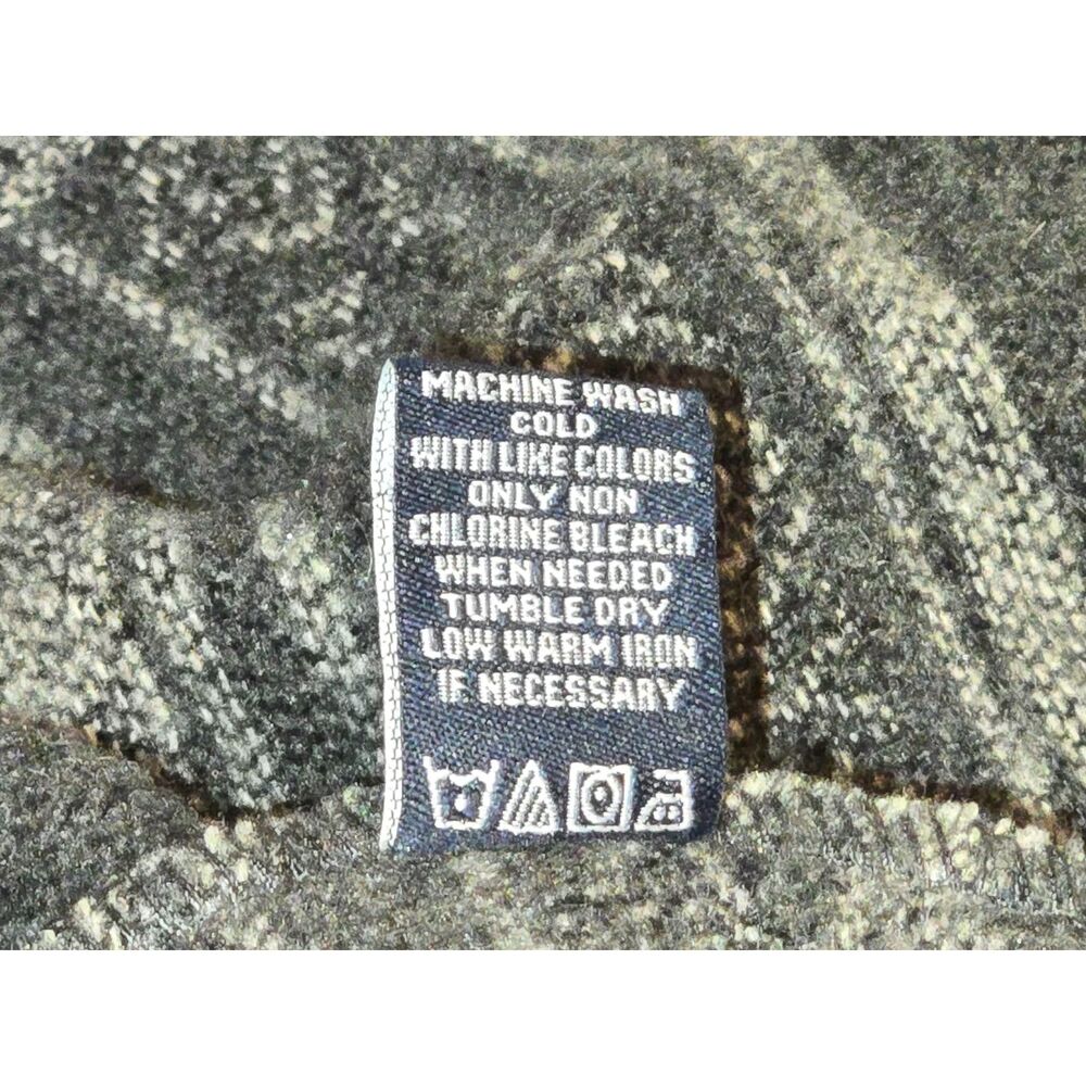 Aéropostale Button Front Hooded Sweater Men’s M Gray Stripe Pattern - Picture 9 of 9